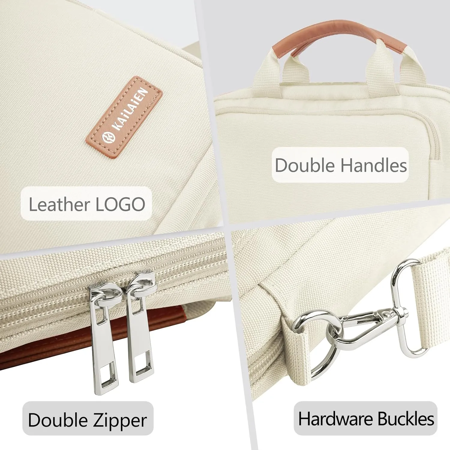 10-13 Inch Tablet Sleeve Bag, Ipad Bag for 13 In/11 in New iPad Pro M4 & 13 in Air M2 2024,iPad Pro 12.9 M2&M1,Ipad 10.9,Galaxy Tab S8 /S9  12.4,with Removable Shoulder Strap (Beige)