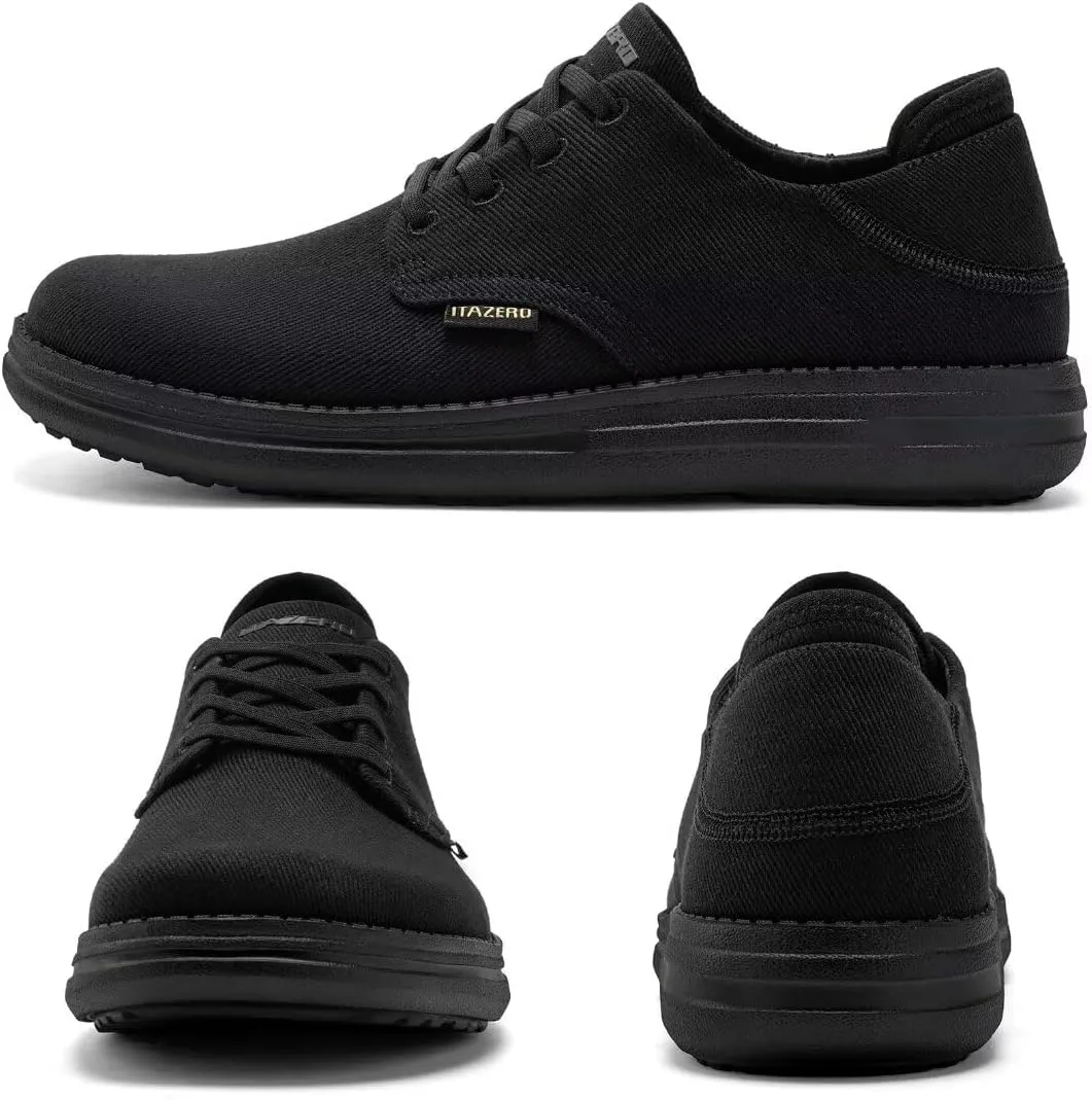 1TAZERO Wide-Shoes for Men - Toe-Box Walking Shoes with Arch Support