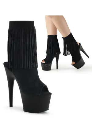 7" Heel, 2 3/4" PF Open Toe/Heel Ankle Boot, Side Zip