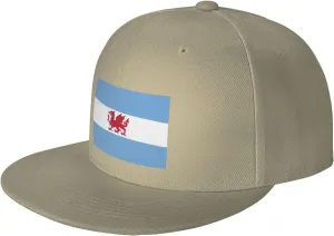 Adjustable Flag of The Welsh Colony in Patagonia Snapback Hat for Men Women Baseball Cap Dad Hats