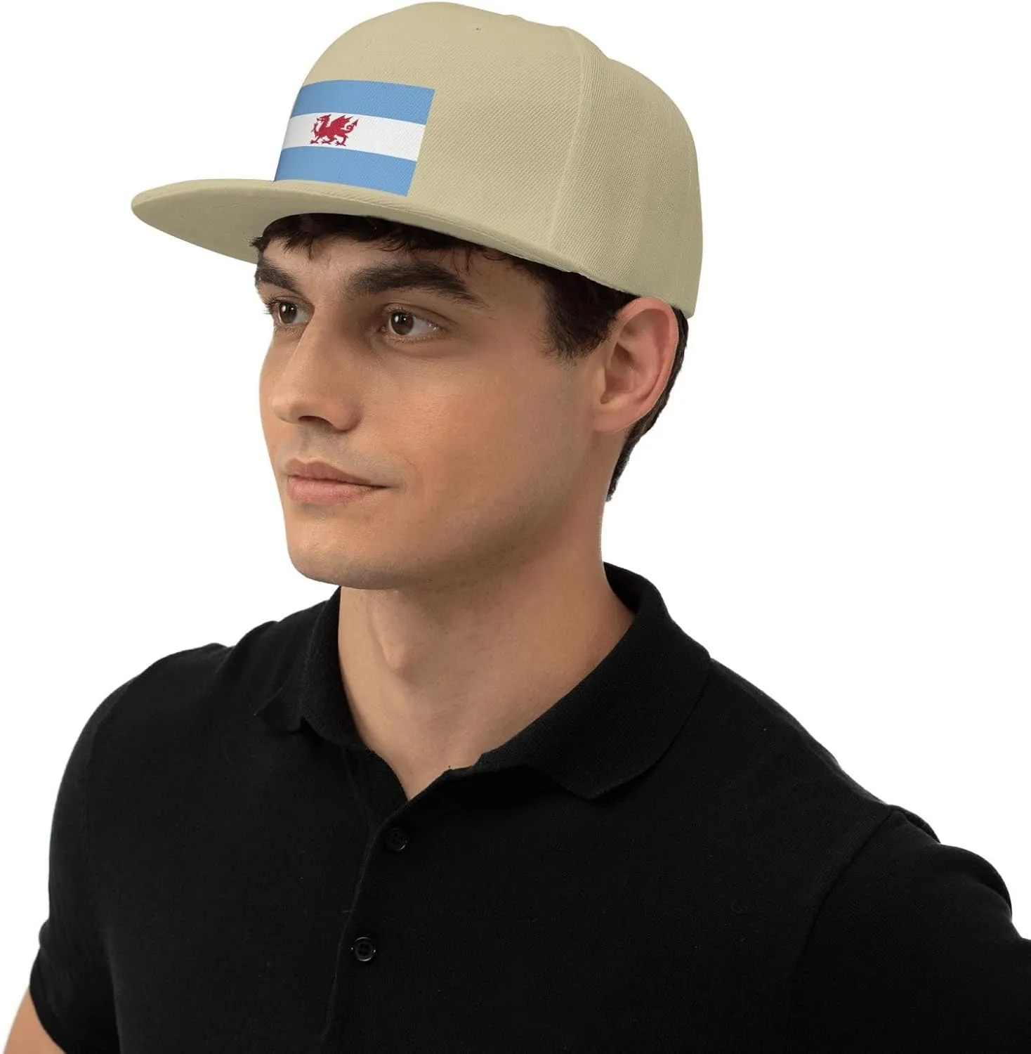 Adjustable Flag of The Welsh Colony in Patagonia Snapback Hat for Men Women Baseball Cap Dad Hats