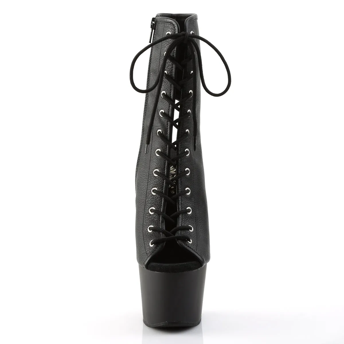 ADORE-1016 - Black Faux Leather Boots