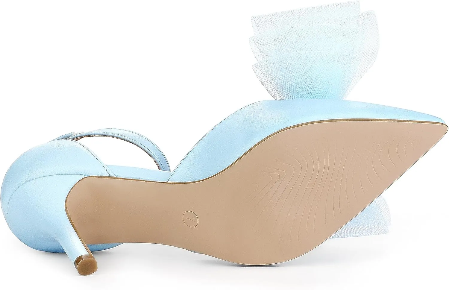 Allegra K Women's Bow Tie Ankle Strap Stiletto High Heels Pumps