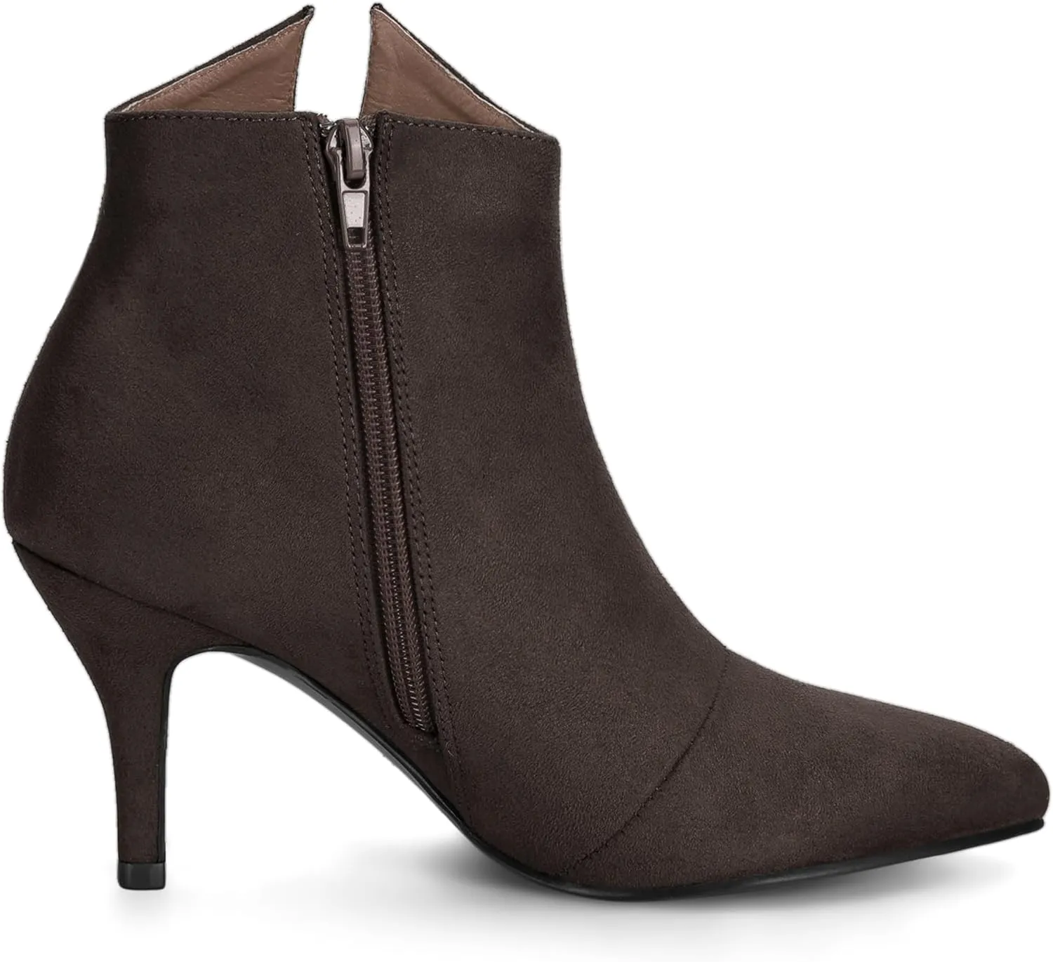 Allegra K Women's Point Toe Bow Stiletto Heel Ankle Boots