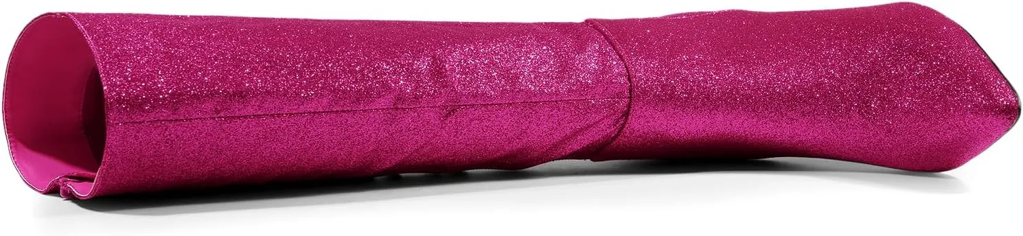 Allegra K Women's Sparkle Glitter Pointy Toe Stiletto Heel Knee High Boots