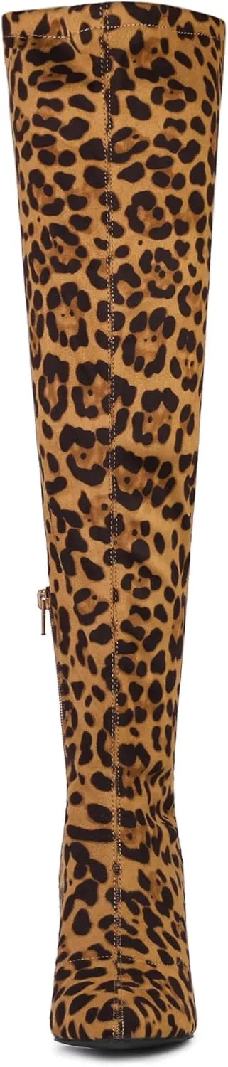 Allegra K Women's Stiletto Heels Thigh High Over the Knee High Boots
