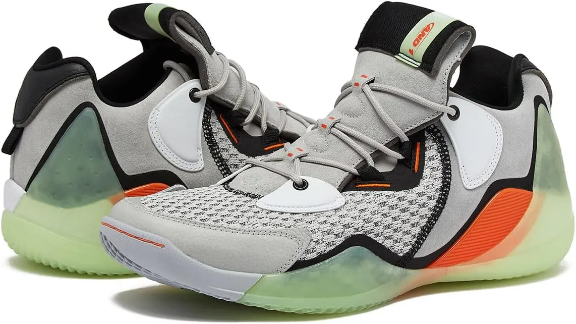 AND1 Override Men’s Basketball Shoes, Indoor or Outdoor Basketball Sneakers for Men, Street or Court, Size 7 to 16
