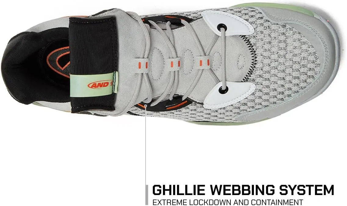 AND1 Override Men’s Basketball Shoes, Indoor or Outdoor Basketball Sneakers for Men, Street or Court, Size 7 to 16