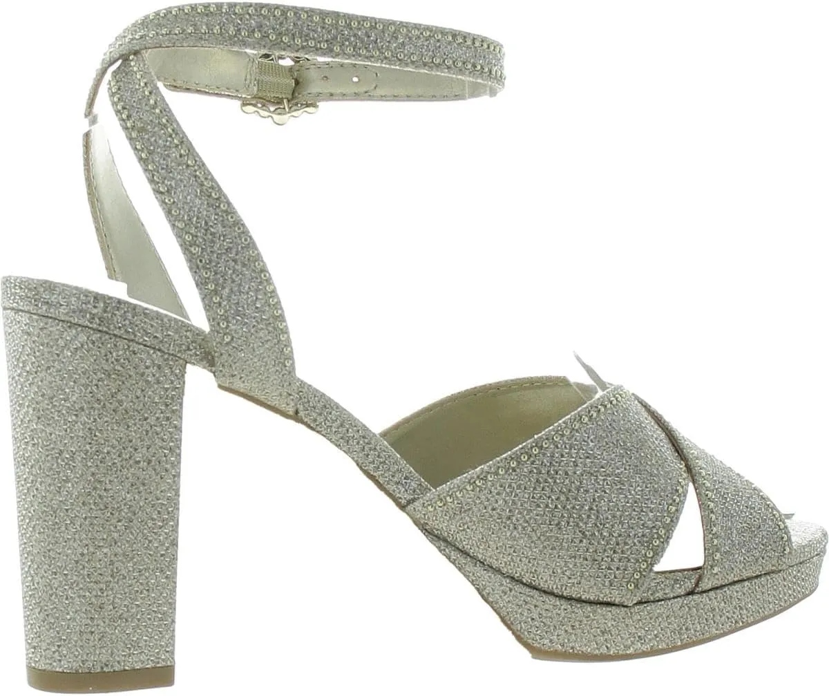 Anne Klein Womens Akventura Snake Print Casual Ankle Strap