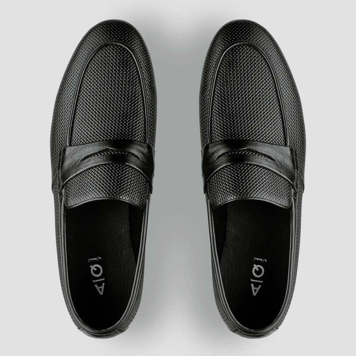 AQ By Aquila cavarra mens penny loafers in black