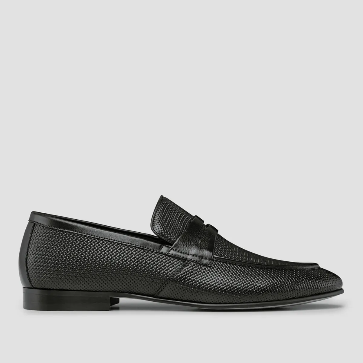 AQ By Aquila cavarra mens penny loafers in black