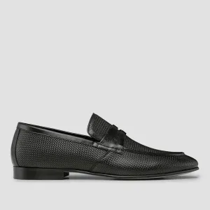 AQ By Aquila cavarra mens penny loafers in black