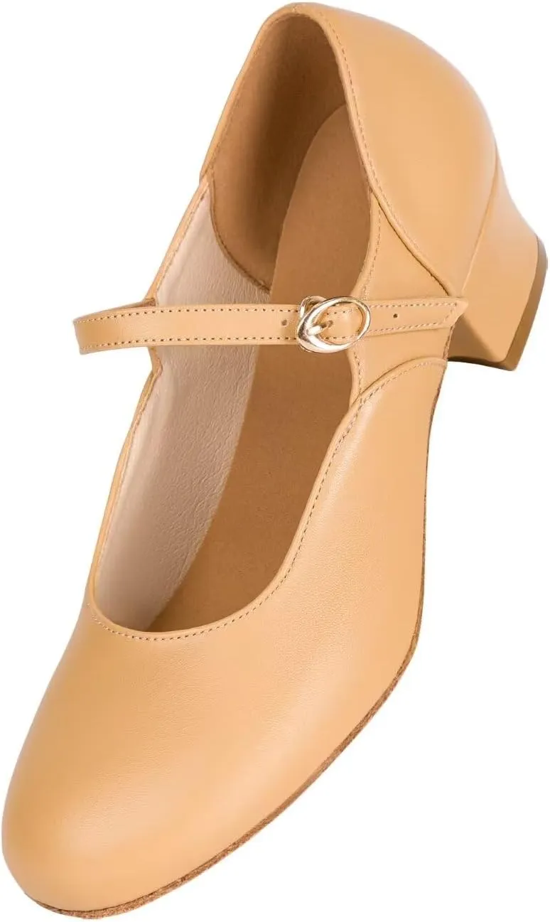 ARCLIBER Black Character Shoes for Women Low Heel Cuban Heel Dance Shoes Ankle Strap Dancing Shoes