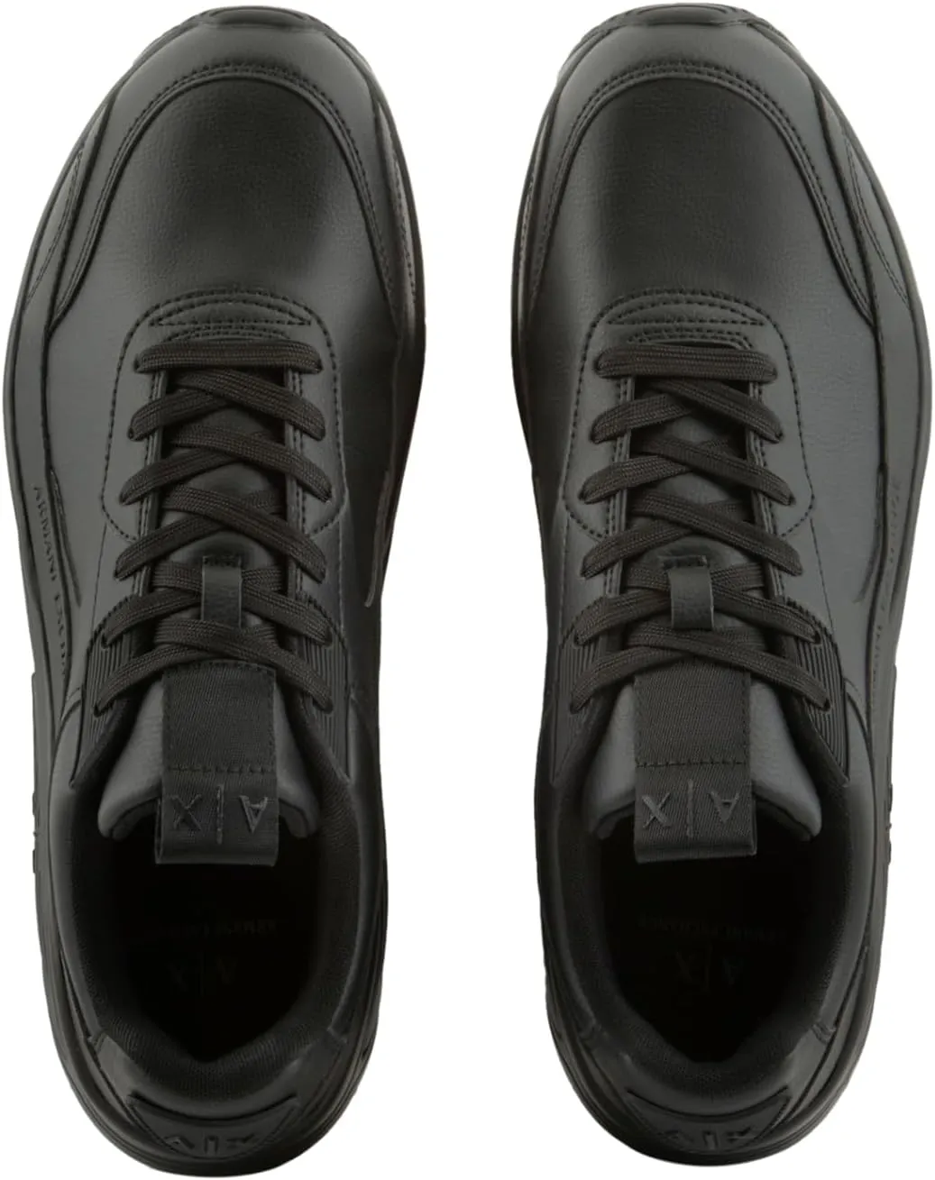 Armani Exchange Men's Bronx Solid Colored Leather Low Top Sneaker