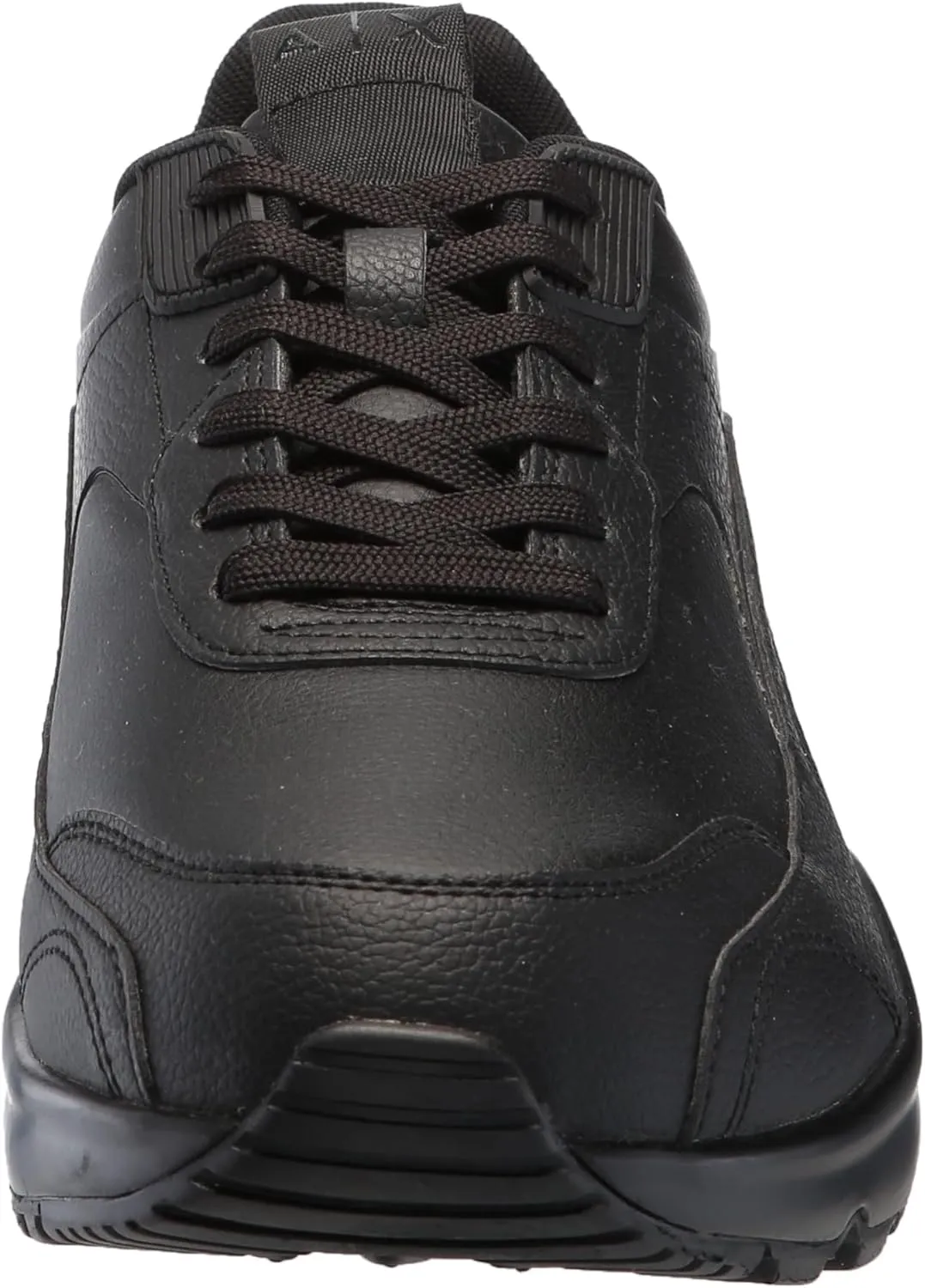 Armani Exchange Men's Bronx Solid Colored Leather Low Top Sneaker