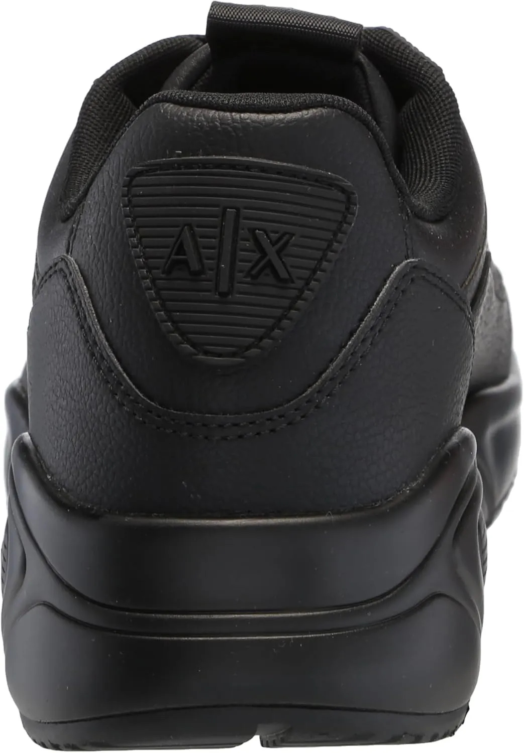 Armani Exchange Men's Bronx Solid Colored Leather Low Top Sneaker