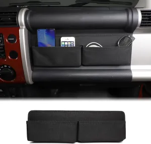Aunginsy Car Passenger Storage Tray Organizer Compatible with Toyota FJ Cruiser 2007-2024 Auto Center Console Organizer Storage Bag Co-Pilot Multifunctional Portable Storage Bag Expansion Accessories