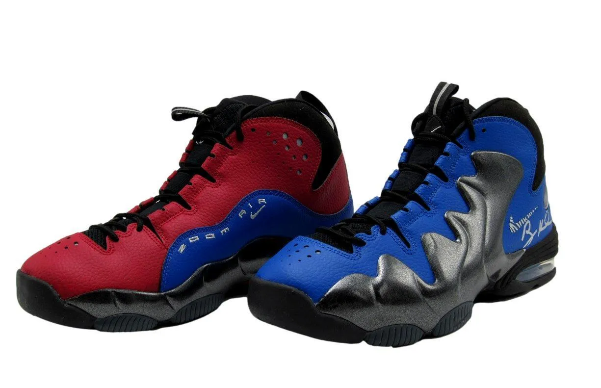 Autographed Nike Air Penny 3 QS 'Do It For Dez' Blue Red Men's Sz 10.5 Shoes PSA