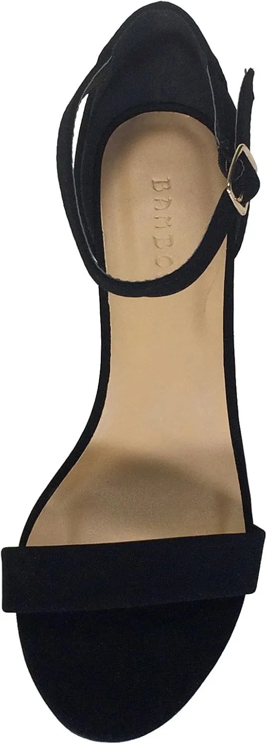 BAMBOO Women's Block Heel Sandal with Ankle Strap