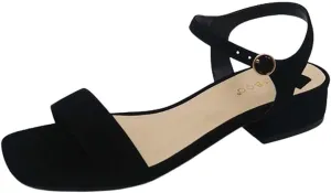 BAMBOO Women's Mid block heel sandal