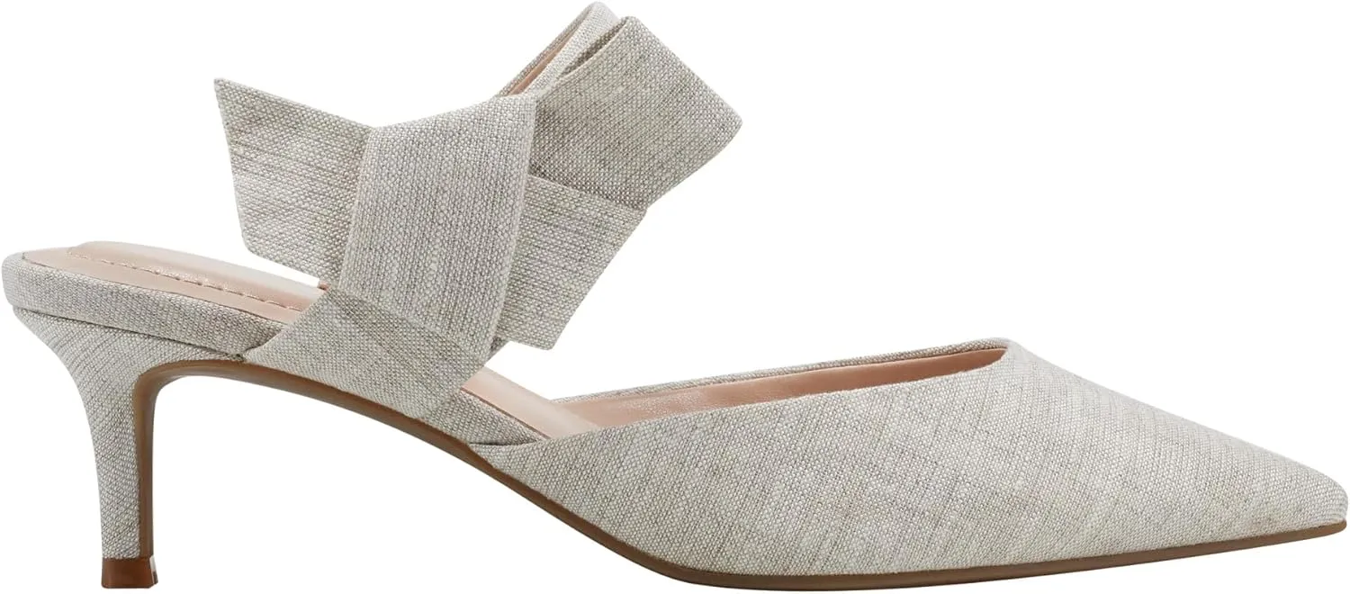 Bandolino Womens Millie 2 Faux suede Pointed Toe Heel Sandals