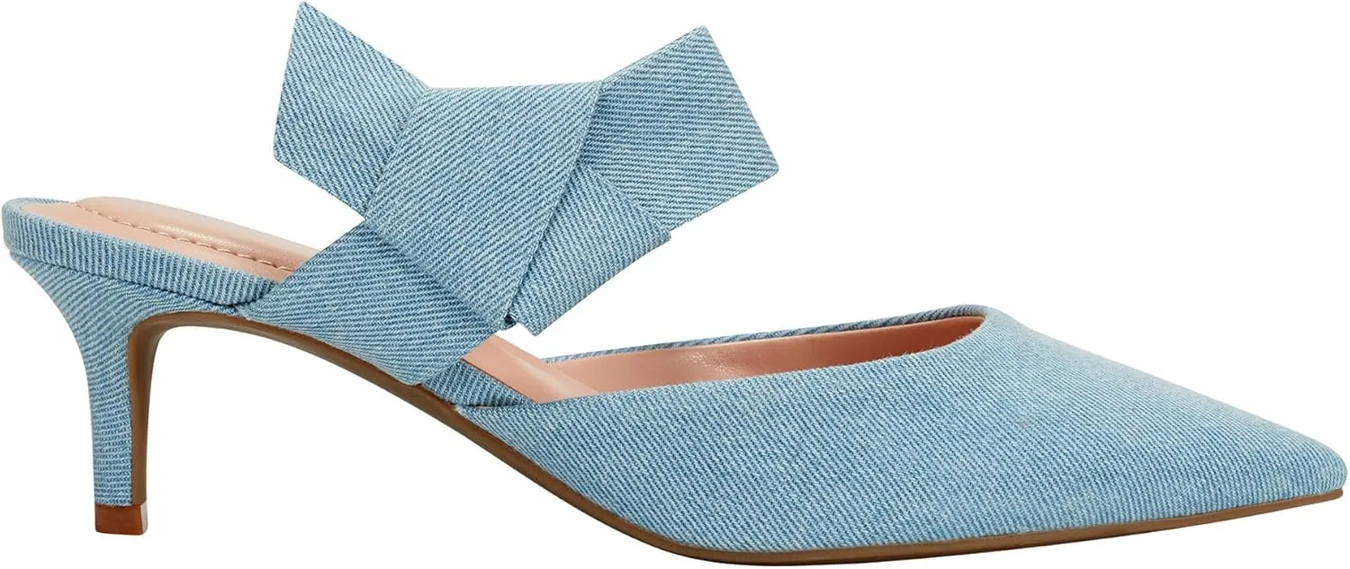 Bandolino Womens Millie 2 Faux suede Pointed Toe Heel Sandals