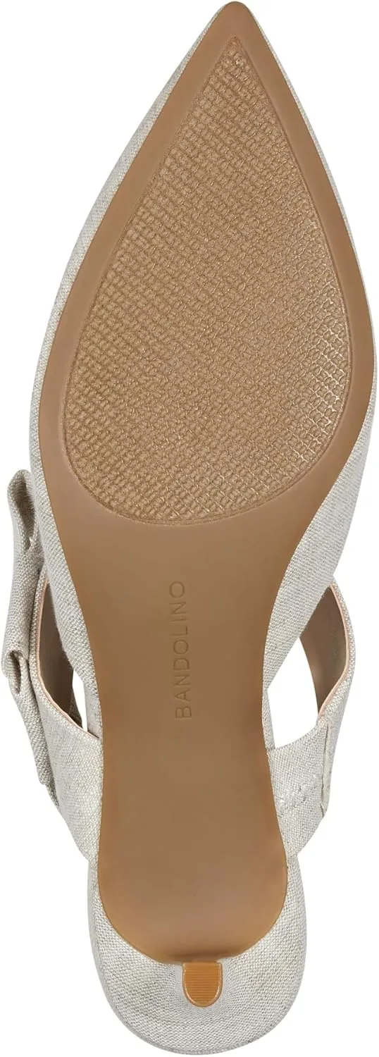 Bandolino Womens Millie 2 Faux suede Pointed Toe Heel Sandals