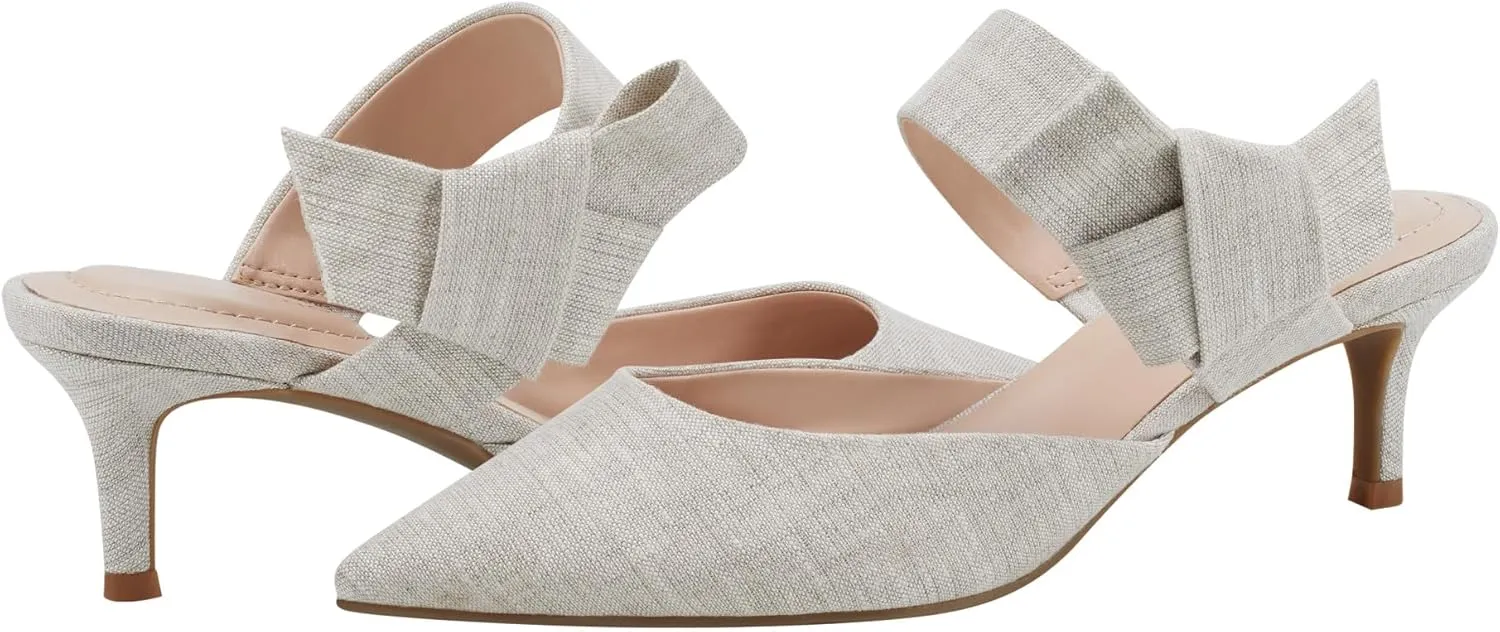 Bandolino Womens Millie 2 Faux suede Pointed Toe Heel Sandals