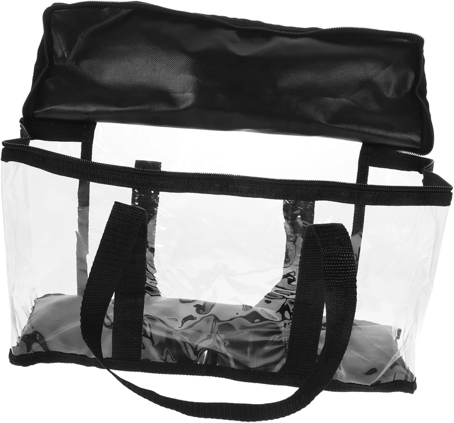 Baseball Cap Storage Bag Pvc Duffle Bag for Women Zipper Clear for Concerts Stadiums