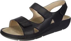 Berkemann Women's Ankle-Strap Sandal, Schwarz, 6