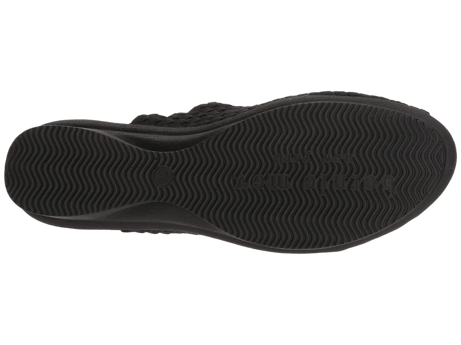 Bernie Mev Black Womens Comfort Sandal Wedge Cyrene