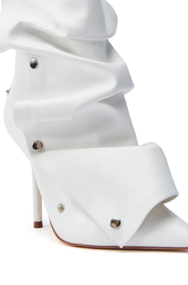 BEXIE WHITE STILETTO BOOT