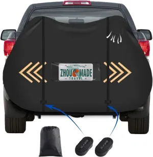 Bike Rack Covers for 2 Bikes on Hitch Travel, 840D Bike Cover for Transport on Rack, Bicycle Cover for Transport on Rack, Bike Covers for 2 Bikes on Rear Bike Rack