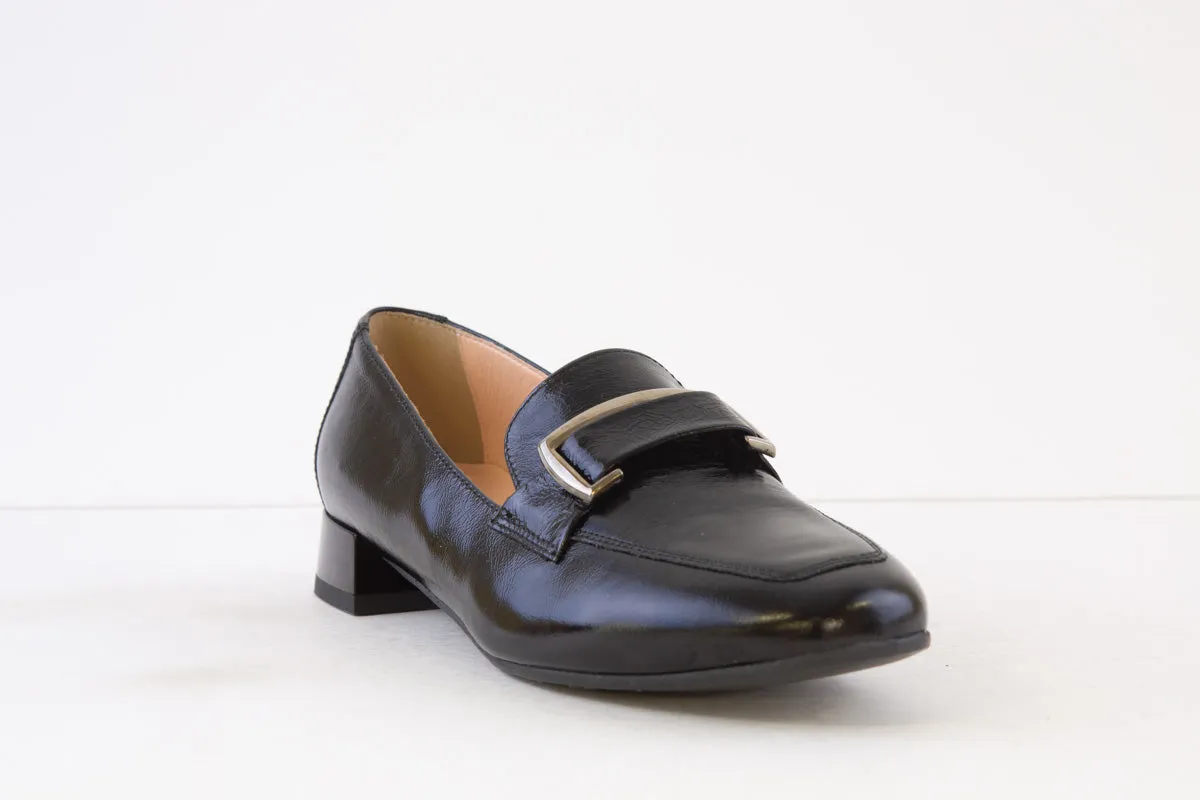 BIOECO - 6427/1974 LOW HEEL LOAFER - BLACK PATENT