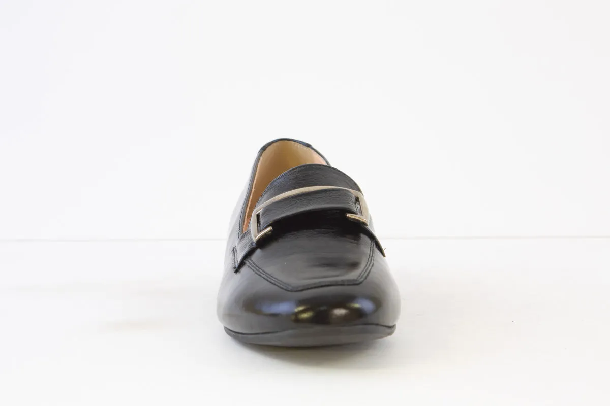 BIOECO - 6427/1974 LOW HEEL LOAFER - BLACK PATENT
