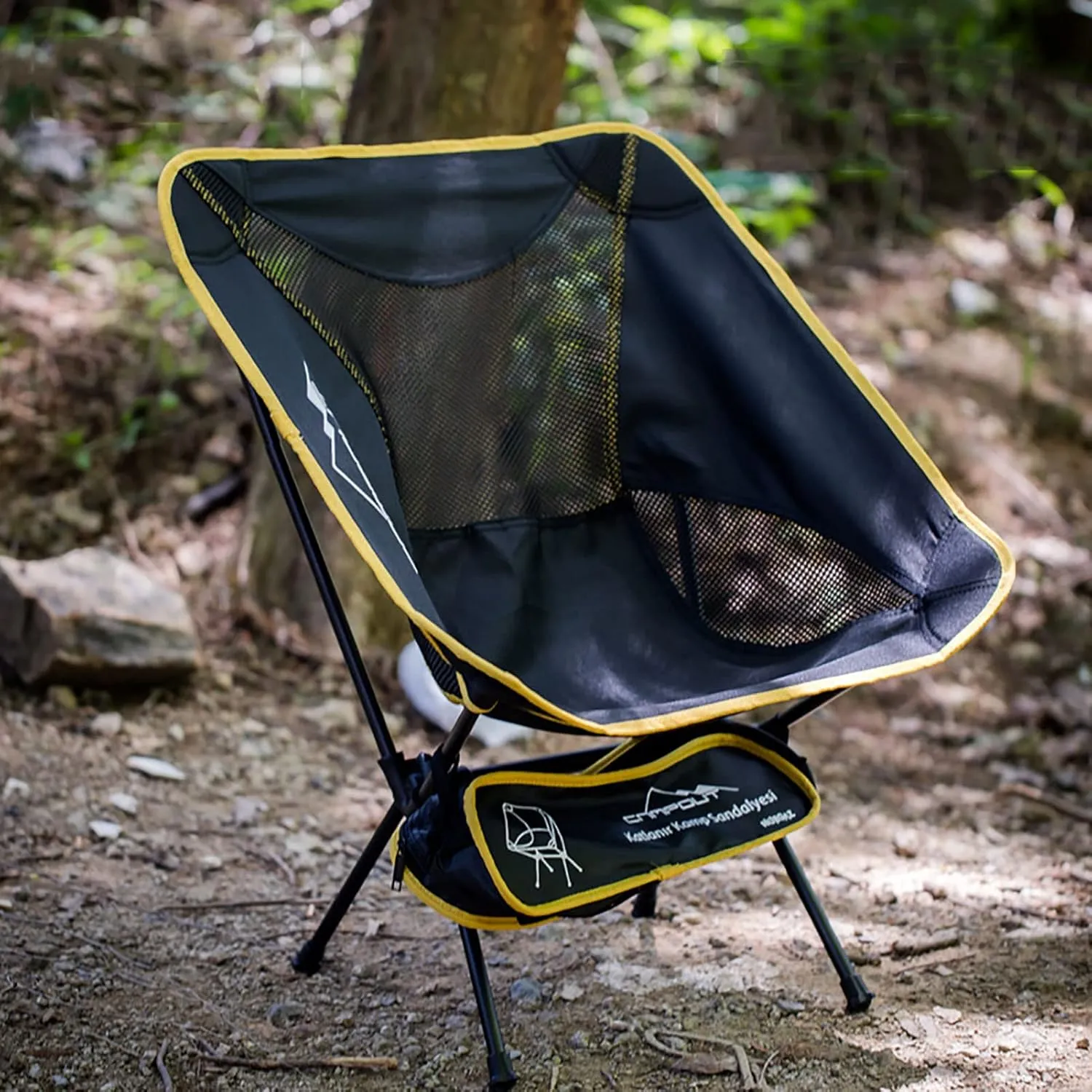 BK&MF Folding Portable Outdoor Camping Chair, Stable Moon Chair Beach Camp Chair Space Saving Lawn Reclining Chairs for Outdoor Yard Porch,A,50x52x65cm(20x20x26inch)