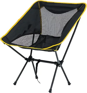 BK&MF Folding Portable Outdoor Camping Chair, Stable Moon Chair Beach Camp Chair Space Saving Lawn Reclining Chairs for Outdoor Yard Porch,A,50x52x65cm(20x20x26inch)