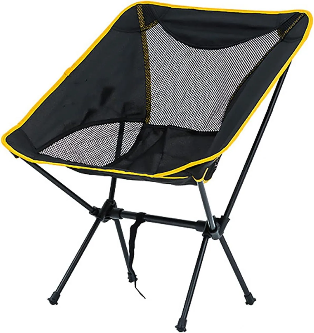 BK&MF Folding Portable Outdoor Camping Chair, Stable Moon Chair Beach Camp Chair Space Saving Lawn Reclining Chairs for Outdoor Yard Porch,A,50x52x65cm(20x20x26inch)