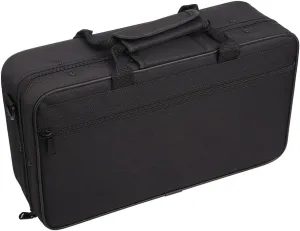 Black Clarinet Case Gig Bag - 600D Oxford Fabric Storage Bag With Detachable Adjustable Strap - Flute Holder Bag Instrument Accessories 35.5x21x11cm