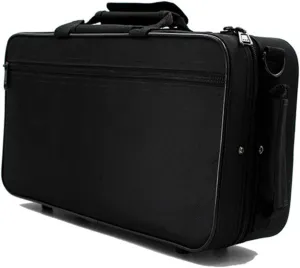 Black Tube Cloth Box Clarinet Storage Bag Shoulder Bag and Spacious Instrument Case