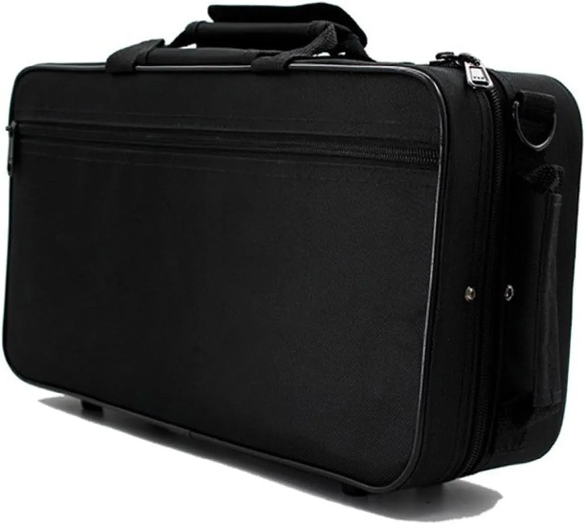 Black Tube Cloth Box Clarinet Storage Bag Shoulder Bag and Spacious Instrument Case