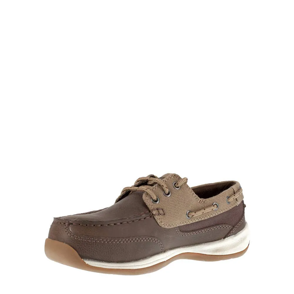 Boat Shoe,10,W,Brown,Steel,PR