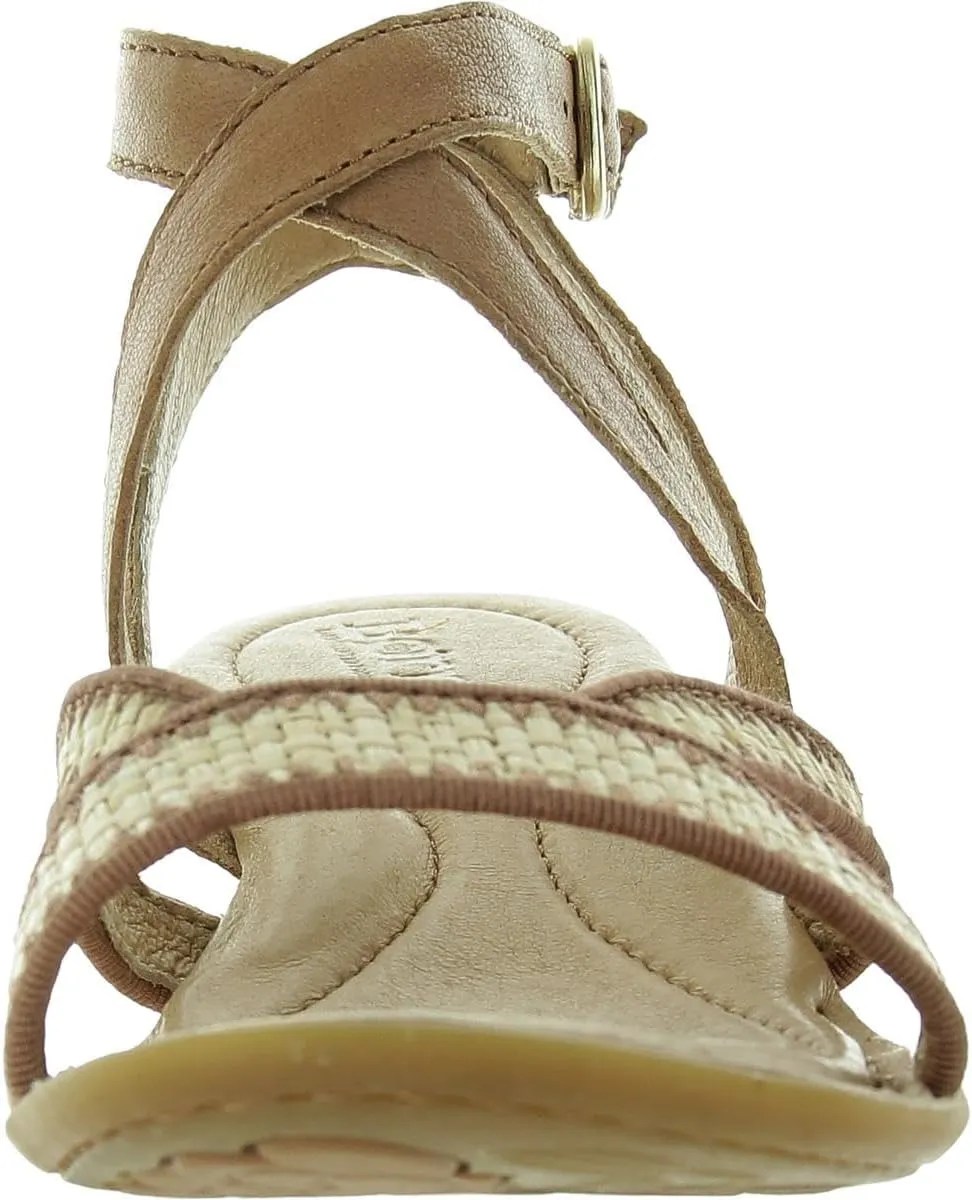BORN Womens Strappy Leather Ankle Strap