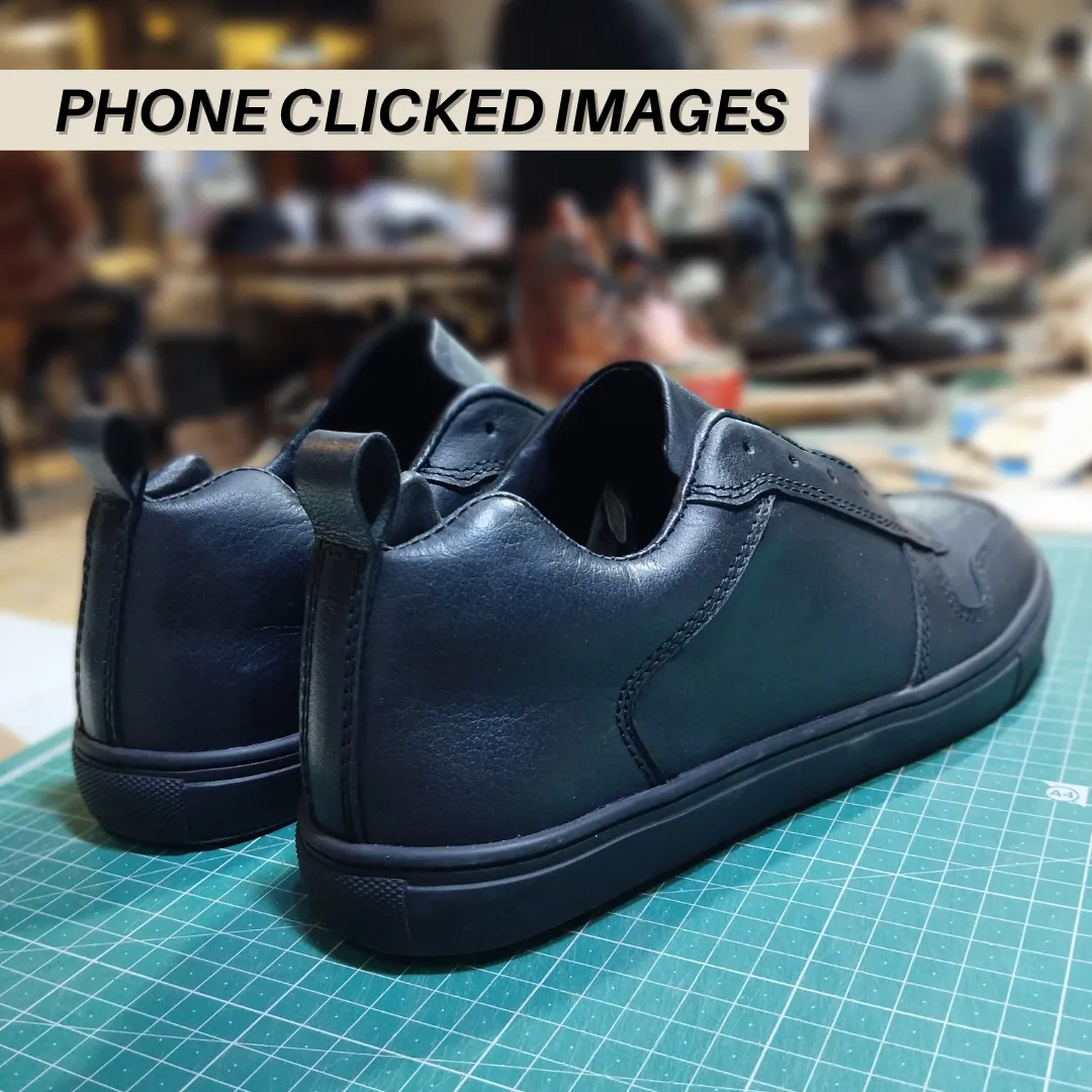 Brooklyn Low Top Sneakers (Raven Black)