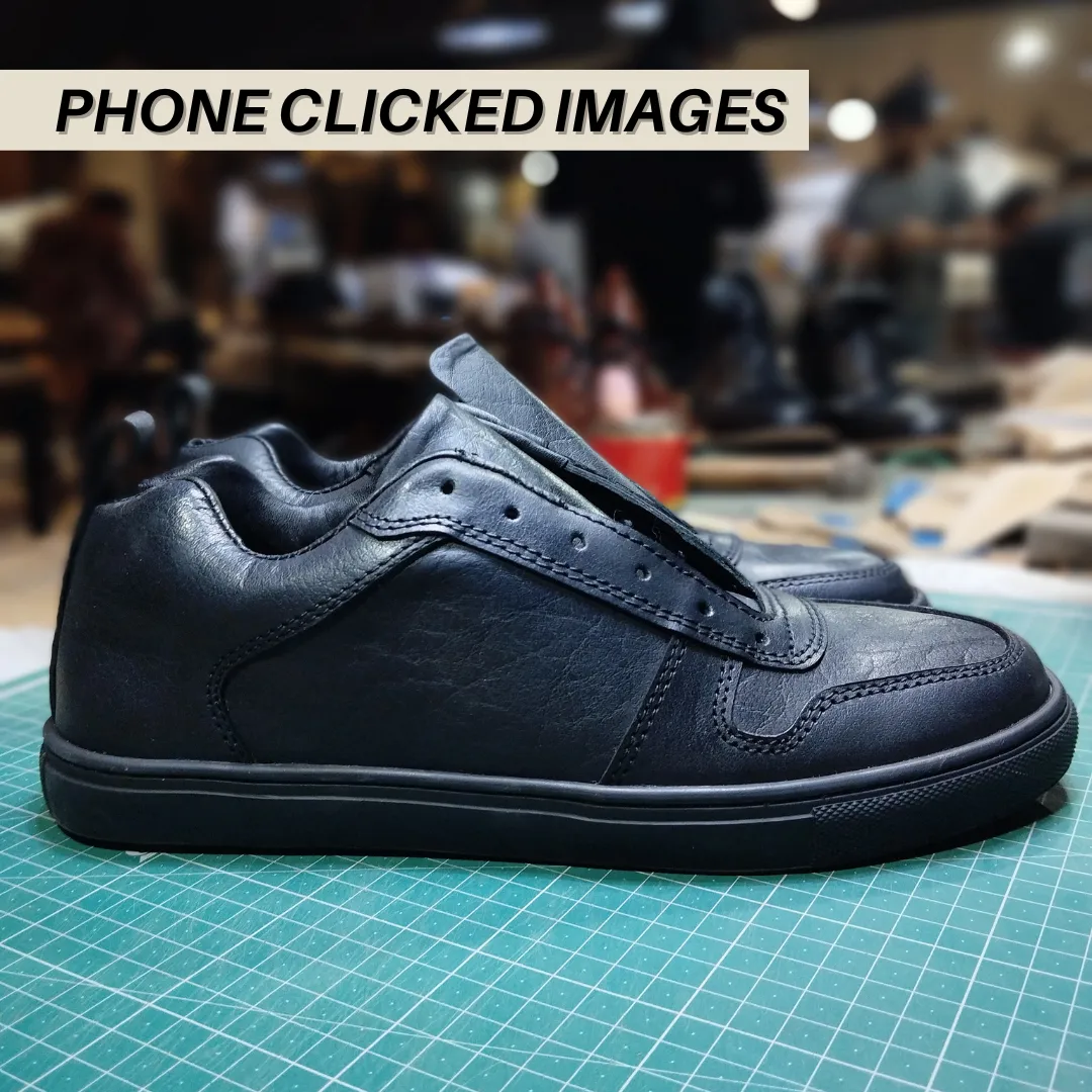 Brooklyn Low Top Sneakers (Raven Black)