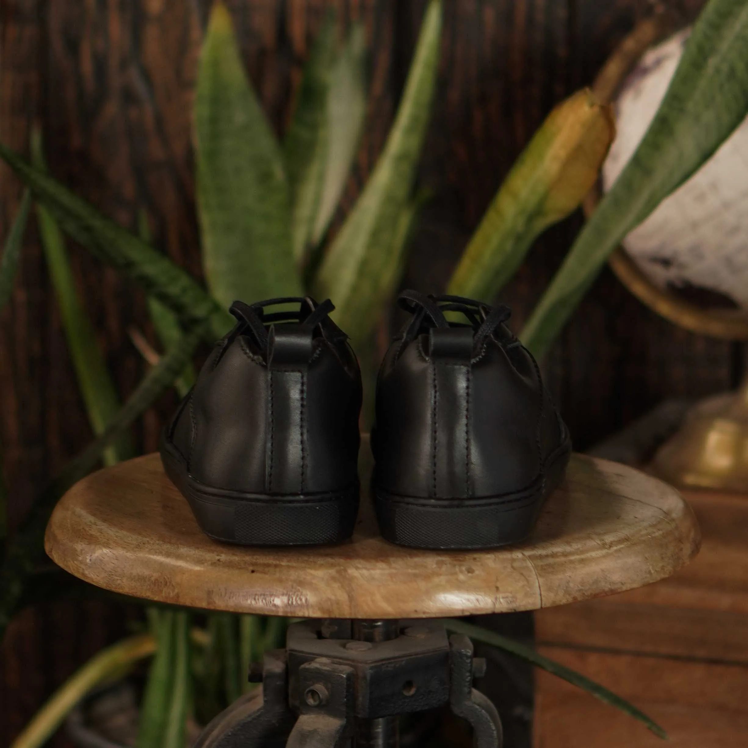 Brooklyn Low Top Sneakers (Raven Black)