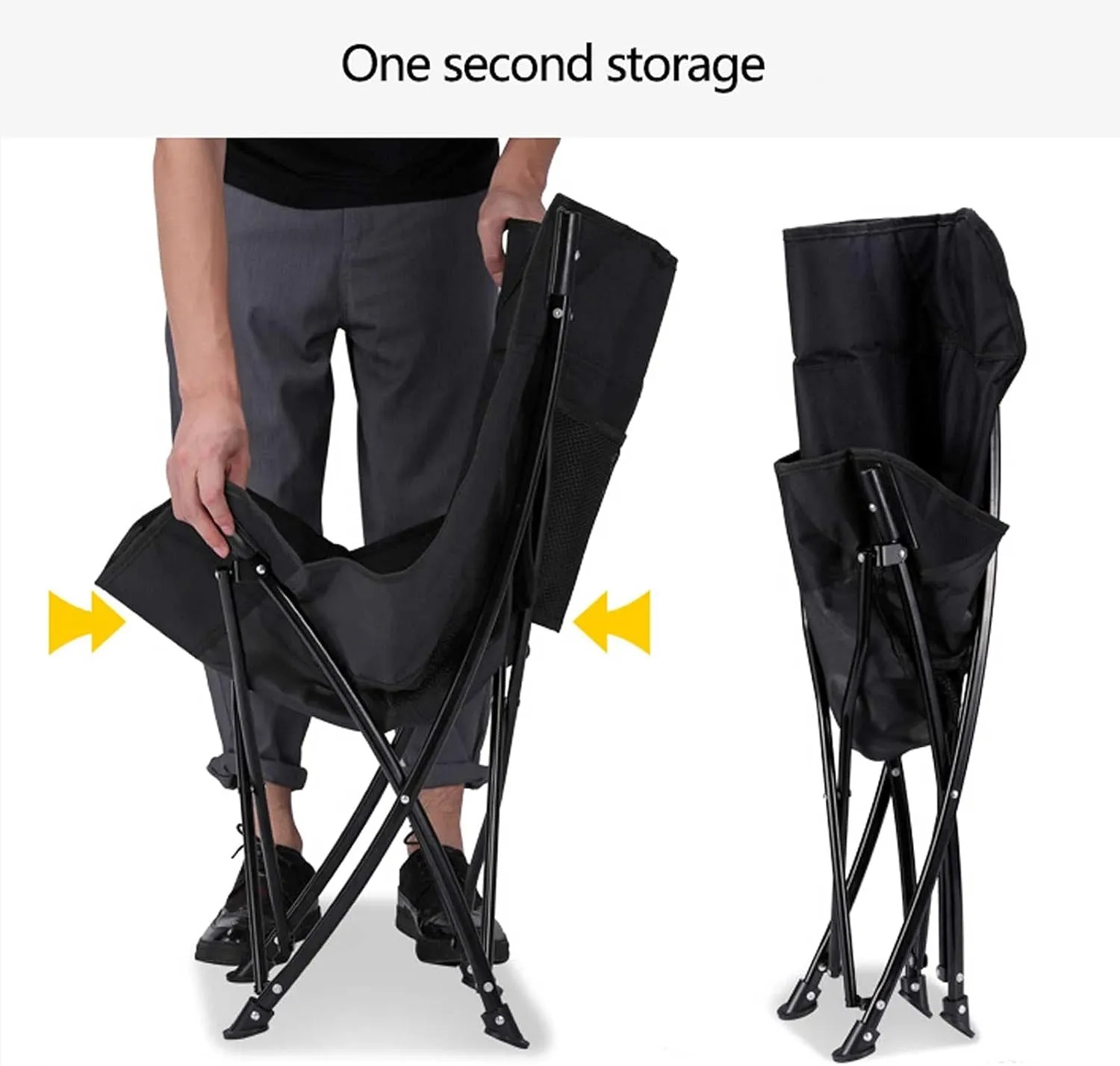 BTZHY Recliner Chair,Outdoor Fishing Chair,Camping Folding Moon Chair,Portable Lightweight Recliner,Small Collapsible Seat,for Picnics,Garden,Sandy Beach,BBQ.