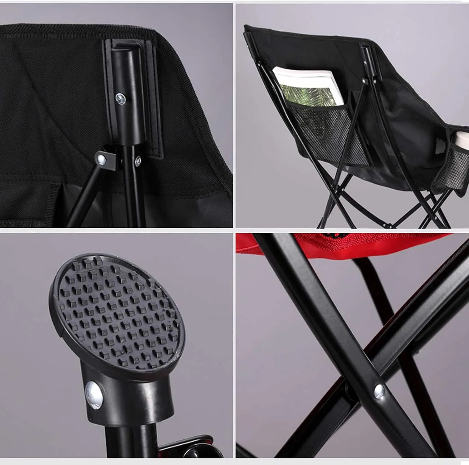 BTZHY Recliner Chair,Outdoor Fishing Chair,Camping Folding Moon Chair,Portable Lightweight Recliner,Small Collapsible Seat,for Picnics,Garden,Sandy Beach,BBQ.