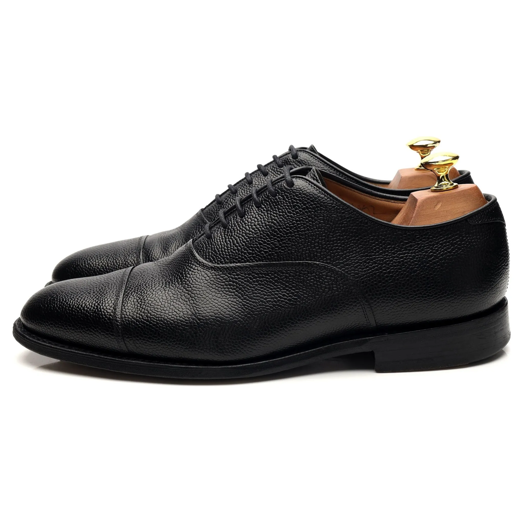 'Buckden' Black Grain Leather Oxford UK 7.5 G