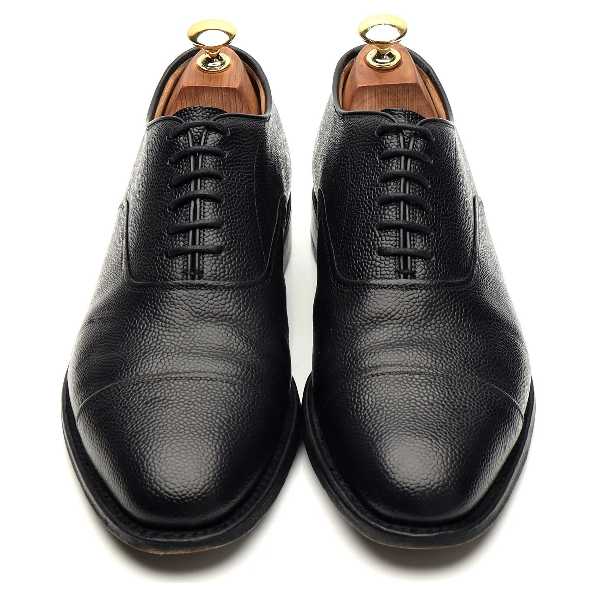 'Buckden' Black Grain Leather Oxford UK 7.5 G